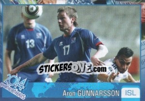 Sticker Aron Gunnarsson - Kvalifikacije za svetsko fudbalsko prvenstvo 2014 - G.T.P.R School Shop