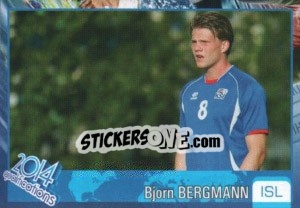 Sticker Bjorn Sigurdarson - Kvalifikacije za svetsko fudbalsko prvenstvo 2014 - G.T.P.R School Shop