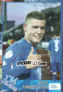 Sticker Alfred Finnbogason - Kvalifikacije za svetsko fudbalsko prvenstvo 2014 n. 557 - G.T.P.R School Shop