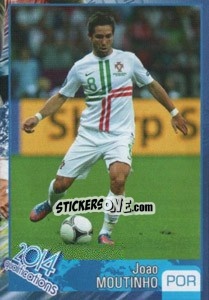 Sticker Joao Moutinho - Kvalifikacije za svetsko fudbalsko prvenstvo 2014 n. 575 - G.T.P.R School Shop
