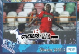 Sticker Silvestre Varela - Kvalifikacije za svetsko fudbalsko prvenstvo 2014 - G.T.P.R School Shop