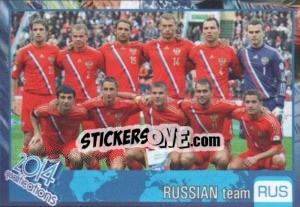 Sticker Team - Kvalifikacije za svetsko fudbalsko prvenstvo 2014 n. 586 - G.T.P.R School Shop