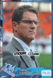 Sticker Fabio Capello - Kvalifikacije za svetsko fudbalsko prvenstvo 2014 n. 587 - G.T.P.R School Shop