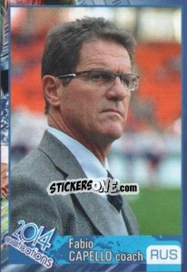 Sticker Fabio Capello - Kvalifikacije za svetsko fudbalsko prvenstvo 2014 - G.T.P.R School Shop