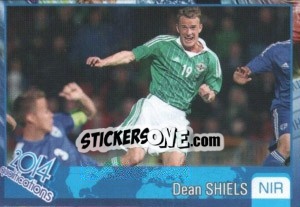 Sticker Dean Shiels - Kvalifikacije za svetsko fudbalsko prvenstvo 2014 - G.T.P.R School Shop
