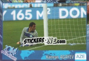 Sticker Kamran Agayev - Kvalifikacije za svetsko fudbalsko prvenstvo 2014 - G.T.P.R School Shop