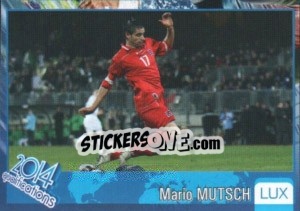 Sticker Mario Mutsch - Kvalifikacije za svetsko fudbalsko prvenstvo 2014 - G.T.P.R School Shop