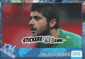 Sticker Michalis Sifakis - Kvalifikacije za svetsko fudbalsko prvenstvo 2014 - G.T.P.R School Shop