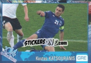 Sticker Kostas Katsouranis - Kvalifikacije za svetsko fudbalsko prvenstvo 2014 - G.T.P.R School Shop