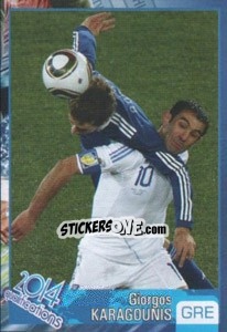 Sticker Giorgos Karagounis - Kvalifikacije za svetsko fudbalsko prvenstvo 2014 - G.T.P.R School Shop