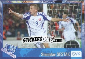 Sticker Stanislav Sestak - Kvalifikacije za svetsko fudbalsko prvenstvo 2014 - G.T.P.R School Shop
