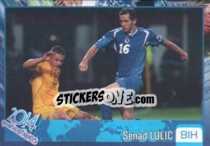 Sticker Senad Lulic - Kvalifikacije za svetsko fudbalsko prvenstvo 2014 - G.T.P.R School Shop