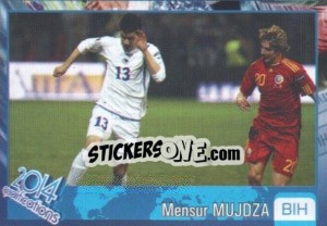 Sticker Mensur Mujdza - Kvalifikacije za svetsko fudbalsko prvenstvo 2014 - G.T.P.R School Shop