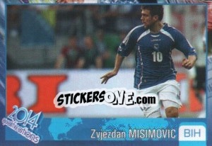 Sticker Zvjezdan Misimovic - Kvalifikacije za svetsko fudbalsko prvenstvo 2014 - G.T.P.R School Shop