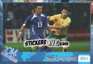 Sticker Sejad Salihovic - Kvalifikacije za svetsko fudbalsko prvenstvo 2014 - G.T.P.R School Shop
