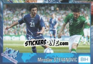 Sticker Miroslav Stevanovic - Kvalifikacije za svetsko fudbalsko prvenstvo 2014 - G.T.P.R School Shop