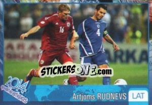 Sticker Artjoms Rudnevs - Kvalifikacije za svetsko fudbalsko prvenstvo 2014 - G.T.P.R School Shop