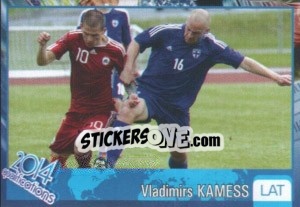 Sticker Vladimirs Kamess - Kvalifikacije za svetsko fudbalsko prvenstvo 2014 - G.T.P.R School Shop