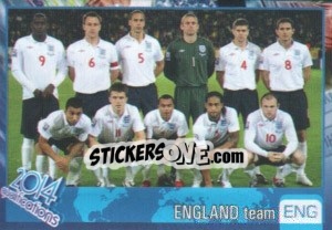 Sticker Team - Kvalifikacije za svetsko fudbalsko prvenstvo 2014 n. 738 - G.T.P.R School Shop