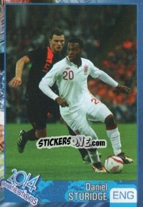 Sticker Daniel Sturridge - Kvalifikacije za svetsko fudbalsko prvenstvo 2014 n. 748 - G.T.P.R School Shop