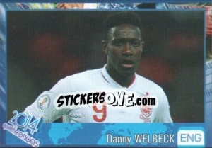 Sticker Danny Welbeck - Kvalifikacije za svetsko fudbalsko prvenstvo 2014 n. 749 - G.T.P.R School Shop