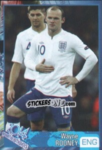 Sticker Wayne Rooney - Kvalifikacije za svetsko fudbalsko prvenstvo 2014 - G.T.P.R School Shop