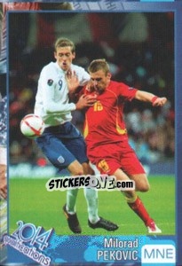 Sticker Milorad Pekovic - Kvalifikacije za svetsko fudbalsko prvenstvo 2014 - G.T.P.R School Shop