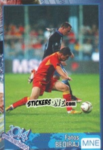 Sticker Fatos Beqiraj - Kvalifikacije za svetsko fudbalsko prvenstvo 2014 - G.T.P.R School Shop