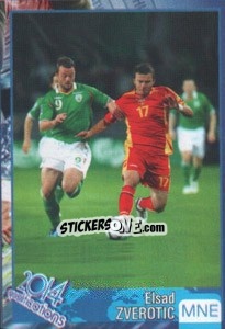 Sticker Elsad Zverotic - Kvalifikacije za svetsko fudbalsko prvenstvo 2014 - G.T.P.R School Shop