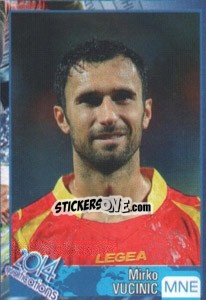 Sticker Mirko Vucinic - Kvalifikacije za svetsko fudbalsko prvenstvo 2014 - G.T.P.R School Shop