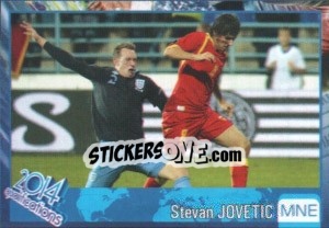 Sticker Stevan Jovetic - Kvalifikacije za svetsko fudbalsko prvenstvo 2014 - G.T.P.R School Shop