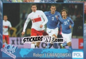 Sticker Robert Lewandowski - Kvalifikacije za svetsko fudbalsko prvenstvo 2014 - G.T.P.R School Shop