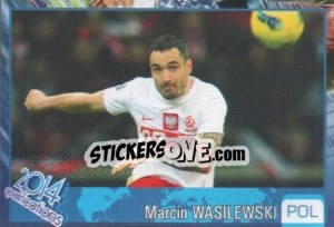 Sticker Marcin Wasilewski - Kvalifikacije za svetsko fudbalsko prvenstvo 2014 n. 794 - G.T.P.R School Shop