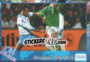 Sticker Alessandro Della Valle - Kvalifikacije za svetsko fudbalsko prvenstvo 2014 - G.T.P.R School Shop