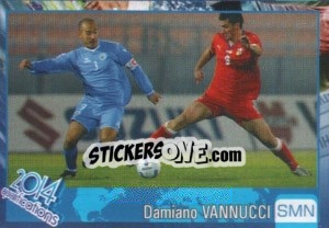 Sticker Damiano Vannucci - Kvalifikacije za svetsko fudbalsko prvenstvo 2014 - G.T.P.R School Shop