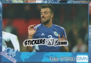 Sticker Fabio Vitaioli - Kvalifikacije za svetsko fudbalsko prvenstvo 2014 - G.T.P.R School Shop