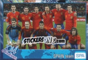 Sticker Team - Kvalifikacije za svetsko fudbalsko prvenstvo 2014 n. 818 - G.T.P.R School Shop
