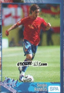 Sticker Sergio Ramos - Kvalifikacije za svetsko fudbalsko prvenstvo 2014 n. 821 - G.T.P.R School Shop