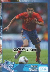 Sticker Jesus Navas - Kvalifikacije za svetsko fudbalsko prvenstvo 2014 n. 829 - G.T.P.R School Shop