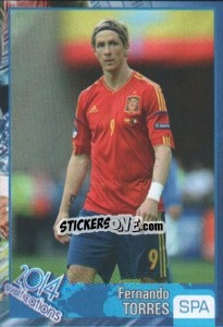Sticker Fernando Torres - Kvalifikacije za svetsko fudbalsko prvenstvo 2014 n. 832 - G.T.P.R School Shop