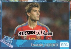 Sticker Fernando Llorente - Kvalifikacije za svetsko fudbalsko prvenstvo 2014 - G.T.P.R School Shop