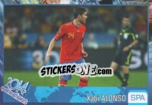 Sticker Xabi Alonso - Kvalifikacije za svetsko fudbalsko prvenstvo 2014 n. 835 - G.T.P.R School Shop