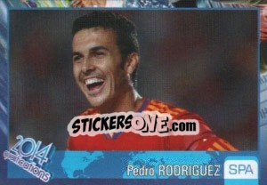 Sticker Pedro Rodríguez - Kvalifikacije za svetsko fudbalsko prvenstvo 2014 n. 836 - G.T.P.R School Shop