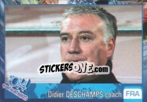 Sticker Didier Deschamps - Kvalifikacije za svetsko fudbalsko prvenstvo 2014 n. 840 - G.T.P.R School Shop