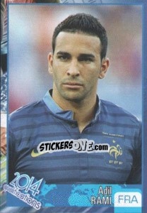 Sticker Adil Rami - Kvalifikacije za svetsko fudbalsko prvenstvo 2014 n. 844 - G.T.P.R School Shop