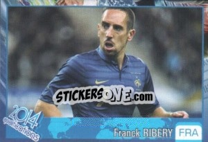 Sticker Franck Ribery - Kvalifikacije za svetsko fudbalsko prvenstvo 2014 n. 846 - G.T.P.R School Shop