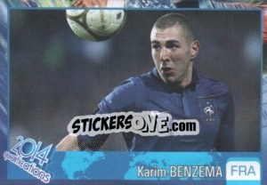 Sticker Karim Benzema - Kvalifikacije za svetsko fudbalsko prvenstvo 2014 - G.T.P.R School Shop