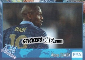 Sticker Abou Diaby - Kvalifikacije za svetsko fudbalsko prvenstvo 2014 - G.T.P.R School Shop