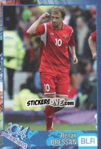 Sticker Renan Bressan - Kvalifikacije za svetsko fudbalsko prvenstvo 2014 - G.T.P.R School Shop