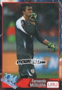 Sticker Fernando Muslera - Kvalifikacije za svetsko fudbalsko prvenstvo 2014 n. 895 - G.T.P.R School Shop